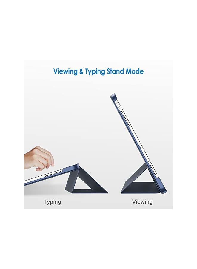 Jetech حافظة لجهاز iPad Pro مقاس 11 بوصة، موديل 2022/2021/2020/2018، متوافقة مع القلم، غطاء استشعار تلقائي (أزرق داكن) - Image 5