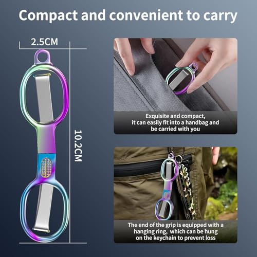 Tusmad Folding Stainless Steel Travel Scissors – Mini Portable Safety Foldable Pocket Scissors for Travel, Home, Office, Sewing, Crafts, Nurses, Badge Holder Accessories, Outdoor Use - Image 4