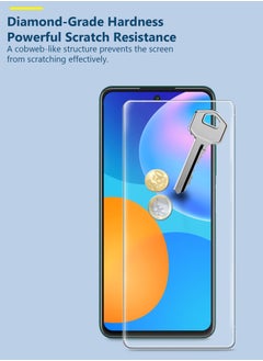 GMAX 9H Ultra HD Curved Edges Case Friendly Full Glue Tempered Glass Screen Protector For Huawei Y7a Clear  - Image 2