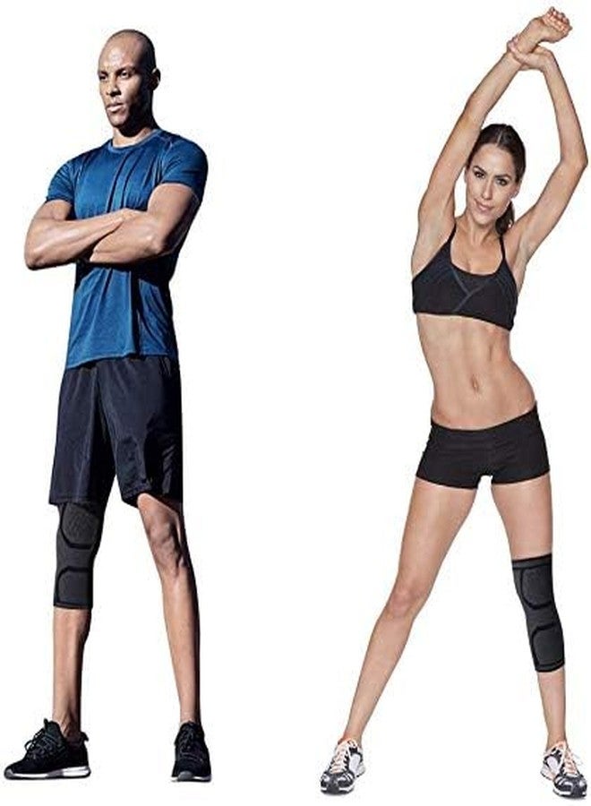 GymWar Knee Cap for Men Sports Knee Brace for Knee Pain, Gym, and Running for Men and Women (Free Size) Pair Grey- By GymWar - Image 3