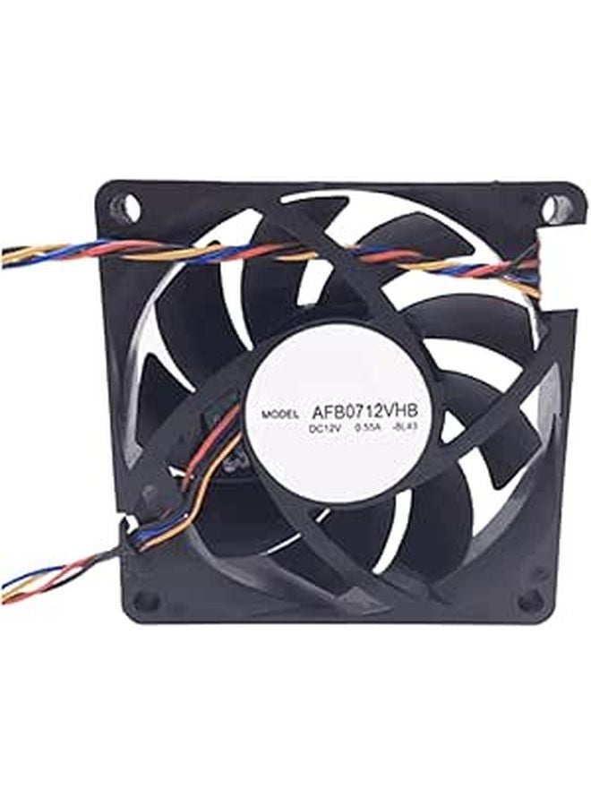 70mm x 70mm x 15mm 12V DC Cooling Fan 4 Wire 4 Pin 0 55A AFB0712VHB - Image 1