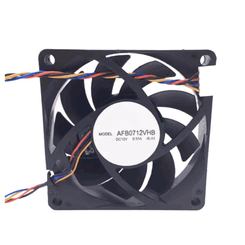 70mm x 70mm x 15mm 12V DC Cooling Fan 4 Wire 4 Pin 0 55A AFB0712VHB - Image 2