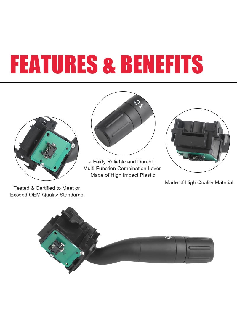 VASTAUTO Multifunction Turn Signal Switch Fit for 2011-2012 Ford Edge Explorer & Lincoln MKX Replaces# BT4Z13341AA CBS-2142 SW8462  - Image 5