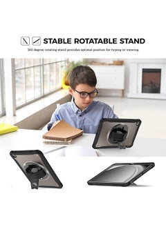 Procases Compatible For Galaxy Tab A9 Plus 11 Inch 2023 Case Heavy Duty Shockproof Rugged Case 360 Degree Rotatable Kickstand Protective Cover For 11 Inch Galaxy Tab A9+ Tablet Sm-X210 X216 X218 -Black  - Image 5