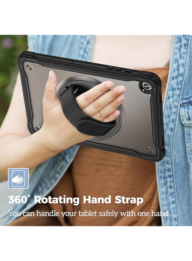 Procases Compatible For Galaxy Tab A9 Plus 11 Inch 2023 Case Heavy Duty Shockproof Rugged Case 360 Degree Rotatable Kickstand Protective Cover For 11 Inch Galaxy Tab A9+ Tablet Sm-X210 X216 X218 -Black - Image 3