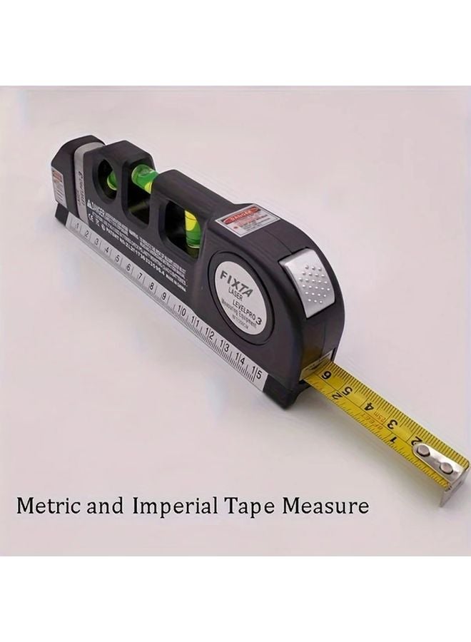 Black Multipurpose Laser Level Kit Cross Line Laser Tool Accurate Measure - Image 3