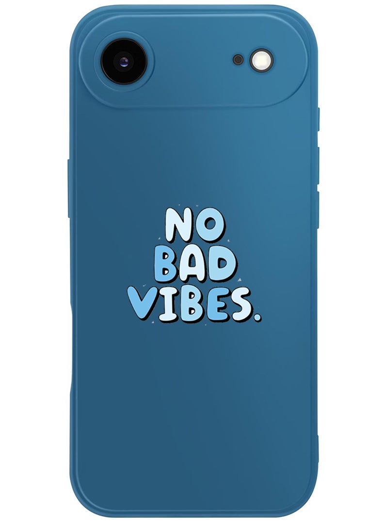 Theodor Protective Slim Fit Case Liquid Silicone Cover with Full Body Protection Anti-Scratch Shockproof Case For Apple iPhone 17 Air (Blue) No Bad vibes - Image 1