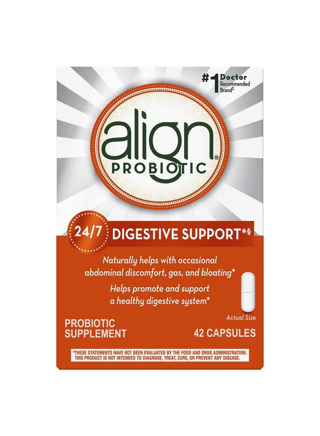 Align Probiotic Probiotics For Women And Men Daily Probiotic Supplement For Digestive Health* 1 Recommended Probiotic By Doctors And Gastroenterologists‡ 42 Capsules - Image 1