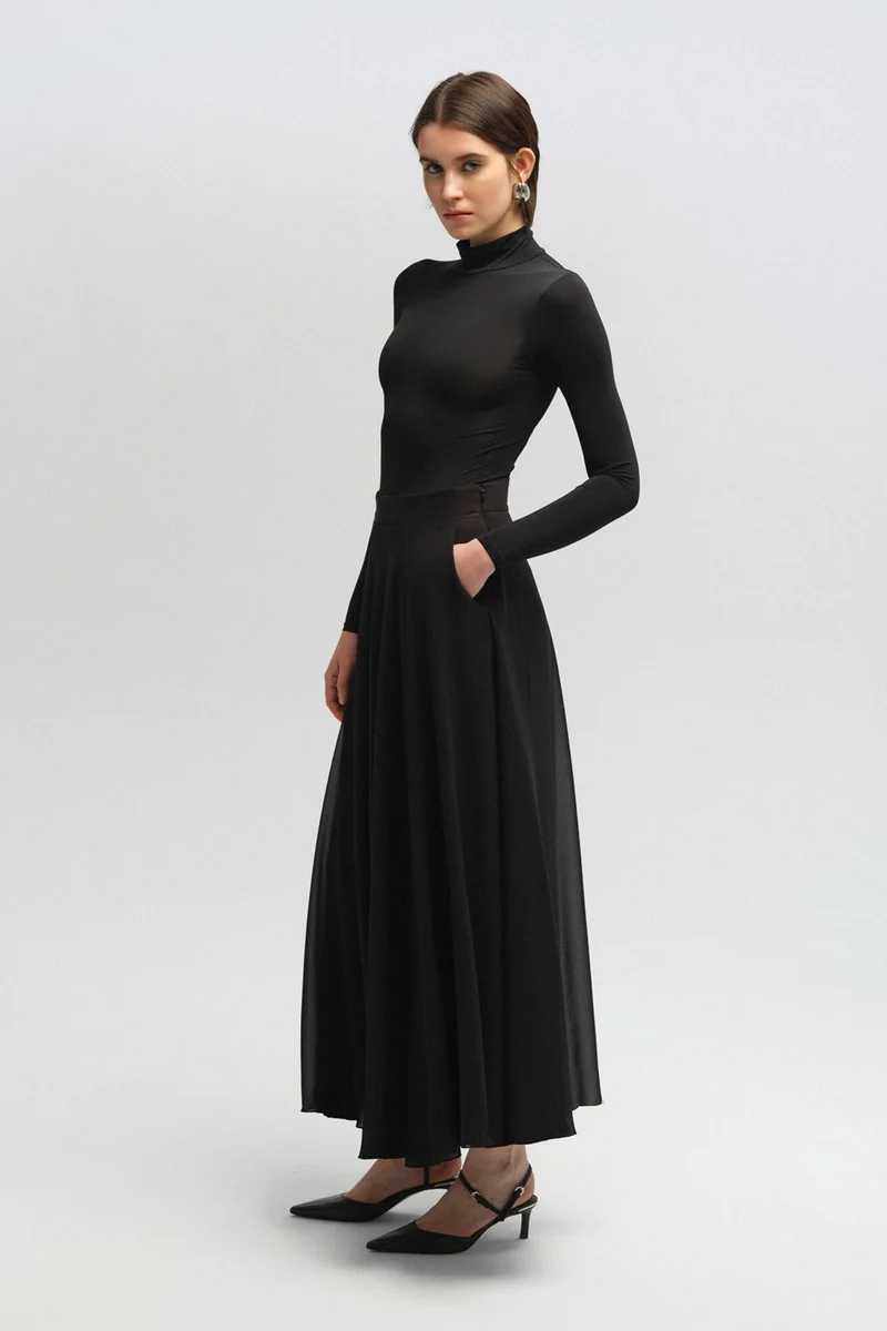 توتشي Touche Chiffon Skirt