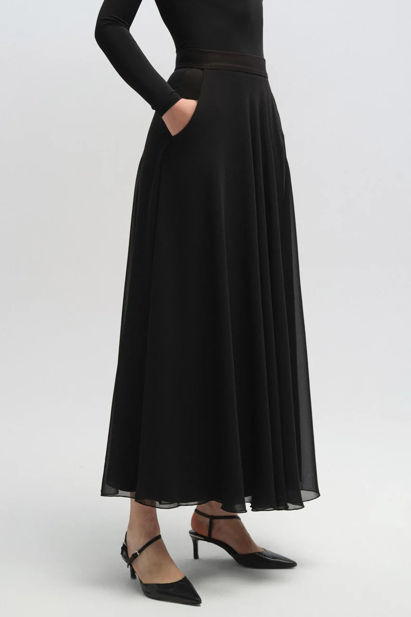 توتشي Touche Chiffon Skirt