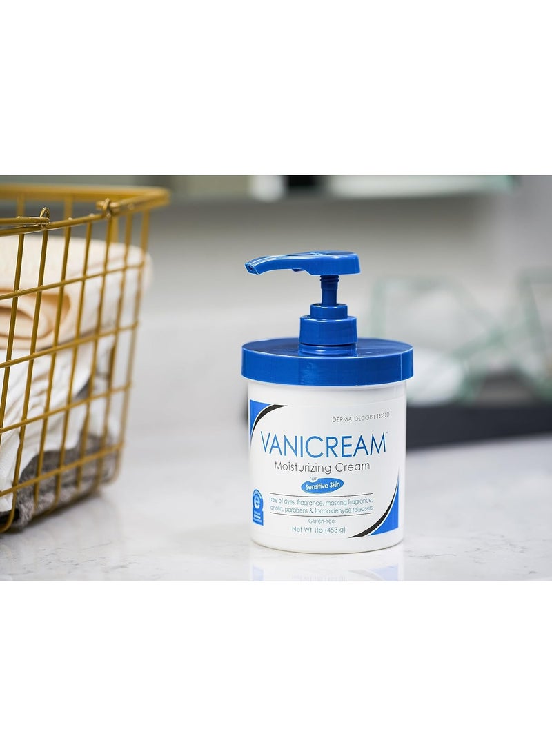 Vanicream Moisturizing Skin Cream with Pump Dispenser - 16 fl oz (1 lb) - Moisturizer Formulated Without Common Irritants for Those with Sensitive Skin  - Image 5