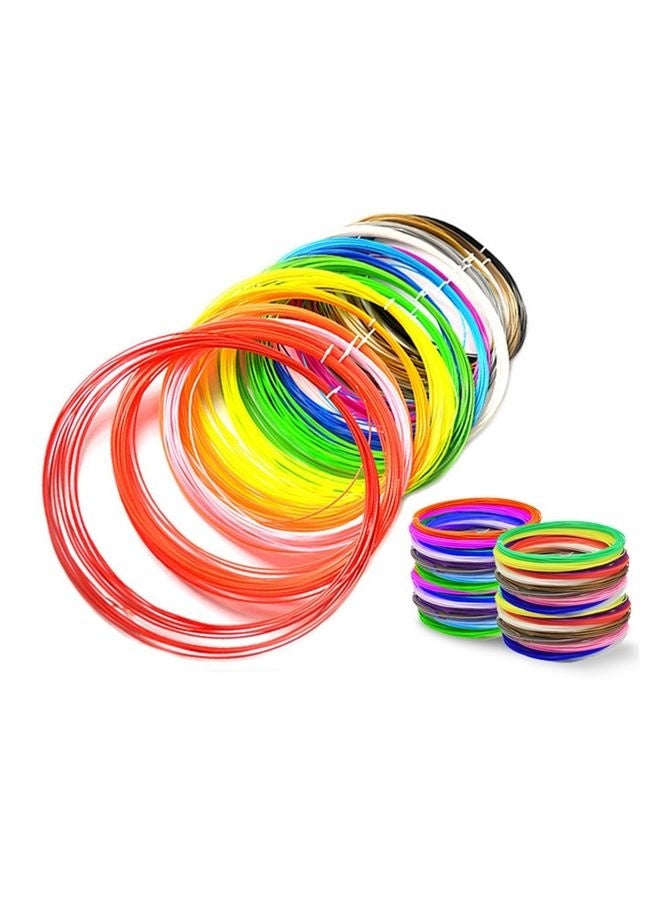 10m 1.75mm Normal Temperature PLA Cable 3D Printing Pen Consumables(Fluorescent Red) - Image 2