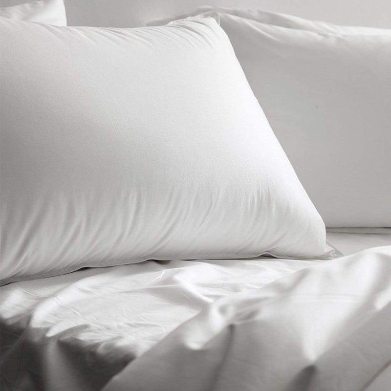 Precoco Pillow Cases King Size-100% Cotton Pillowcase Covers with Zipper Hidden, Breathable & Ultra Soft/Pillow Covers for Easy Care,2 Pack/White - Image 5
