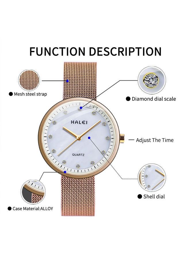 هالي هارلي السيدات الخفيفة الفاخرة ووتش كوارتز 556L-34mm - Image 2