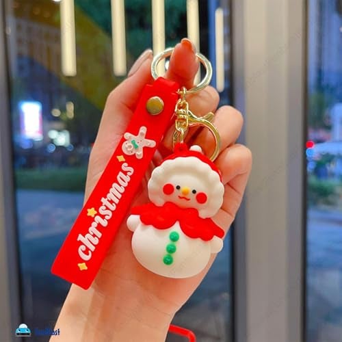 FunBlast Merry Christmas Keychain for Girls, Kawaii Keychain, Keyring, Santa Keychain, Christmas Decorations Items, Key Ring for Girls(Pack of 2;Random Design) - Image 5
