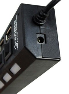 نيبمينينت موزع ب7 منافذ USB مع مفتاح ومؤشر ضوء أسود  - Image 3