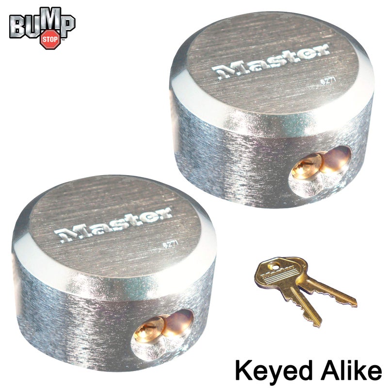 Master Lock Master Lock Pro Series Hidden Shackle Padlocks, Keyed Alike 6271NKA-2 w/BumpStop Technology  - Image 2
