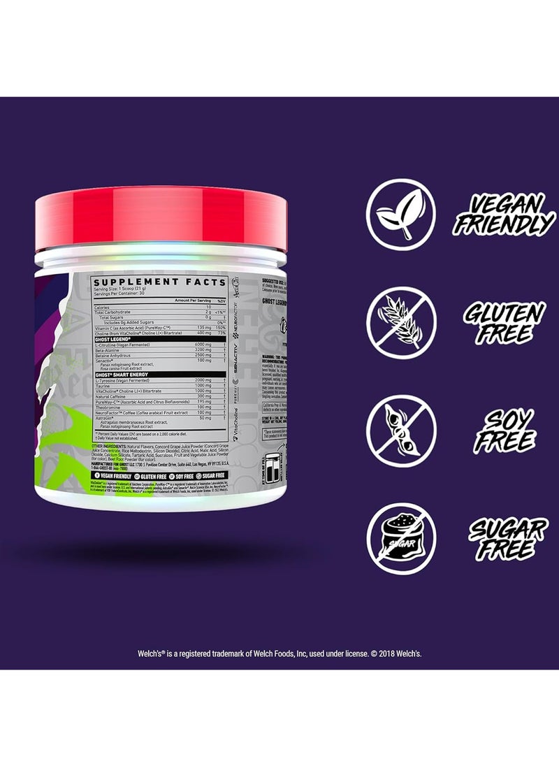 Ghost - Legend Pre-Workout - Grape - (30 Servings) - Image 1