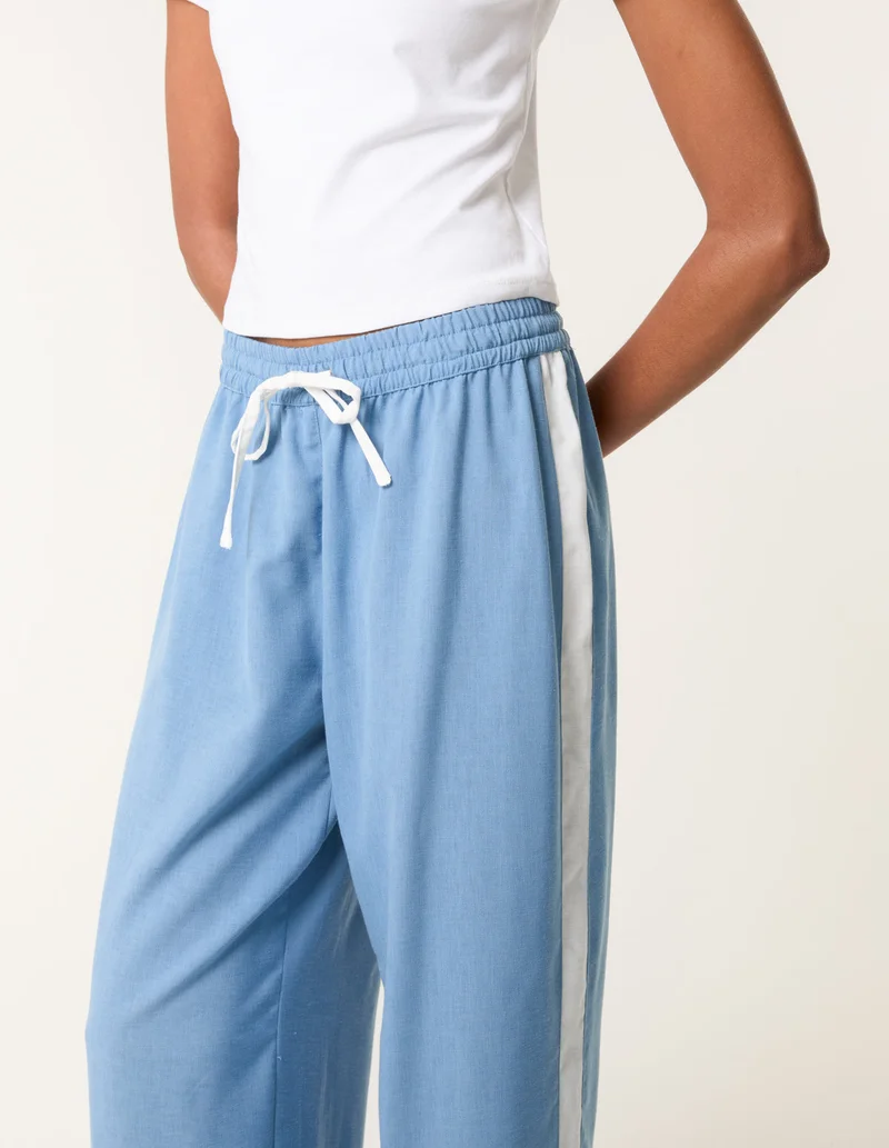 Blue Vanilla Side Stripe Trouser