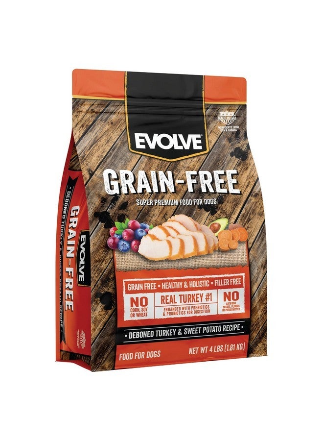 Evolve Grain Free Deboned Turkey & Sweet Potato Recipe Dog Food, 4 lb. - Image 1