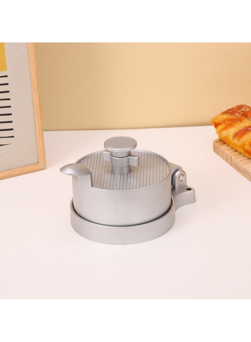 general Hand-pressed household small hamburger patty press tool aluminum alloy thickness adjustable meat mold - Image 2
