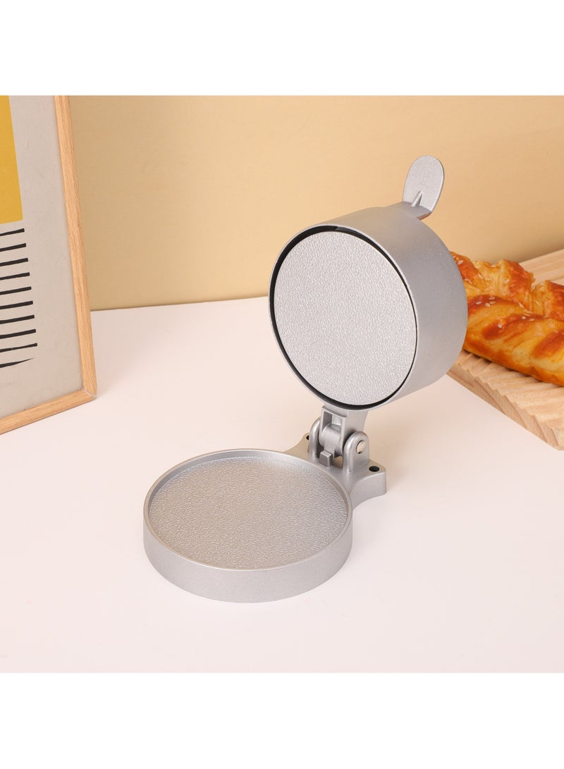 general Hand-pressed household small hamburger patty press tool aluminum alloy thickness adjustable meat mold - Image 1