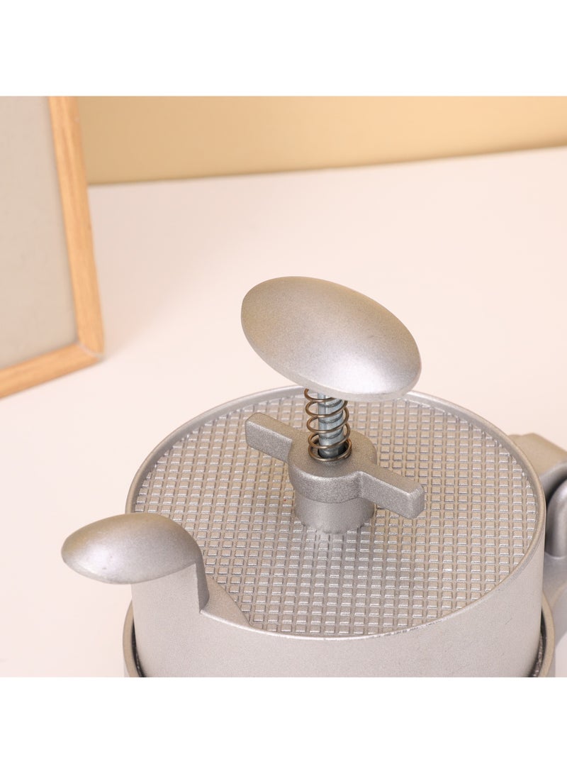 general Hand-pressed household small hamburger patty press tool aluminum alloy thickness adjustable meat mold - Image 3