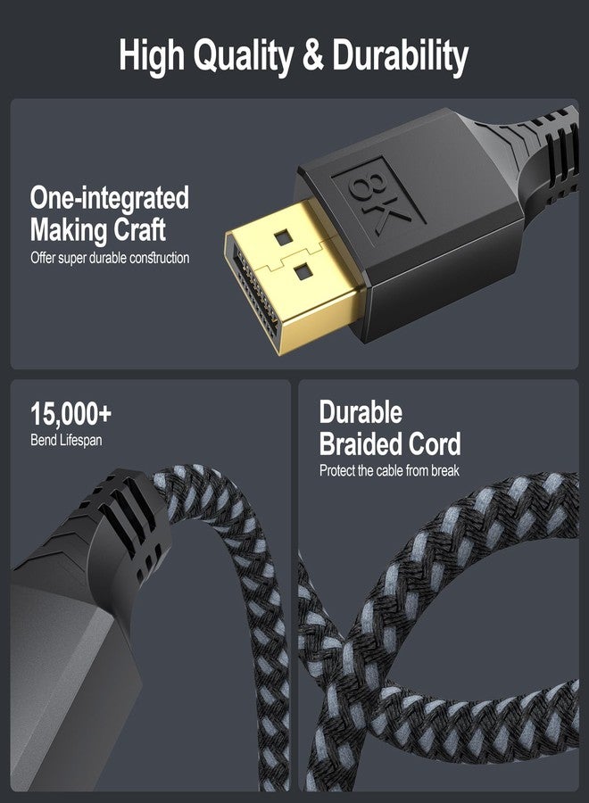 DteeDck Display Port Cable 15 FT(1, Black-15ft) - Image 4