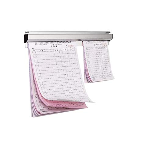 CLWXHS 18 Check Rack Receipt Ticket Bill Clip Order Holder Rail Aluminium for Restaurant Office Hotel