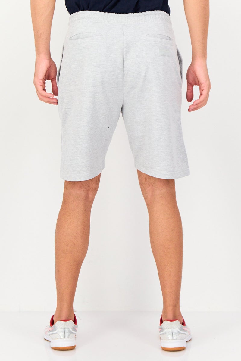 Blank Essentials Men Brand Logo Basic Shorts, Grey - Image 4