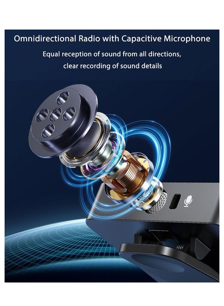 ميكروفون لاسلكي F11-2 3 في 1 مع إلغاء الضوضاء ميكروفون لاسلكي لليوتيوبرز وتسجيل الفيديو - Image 4