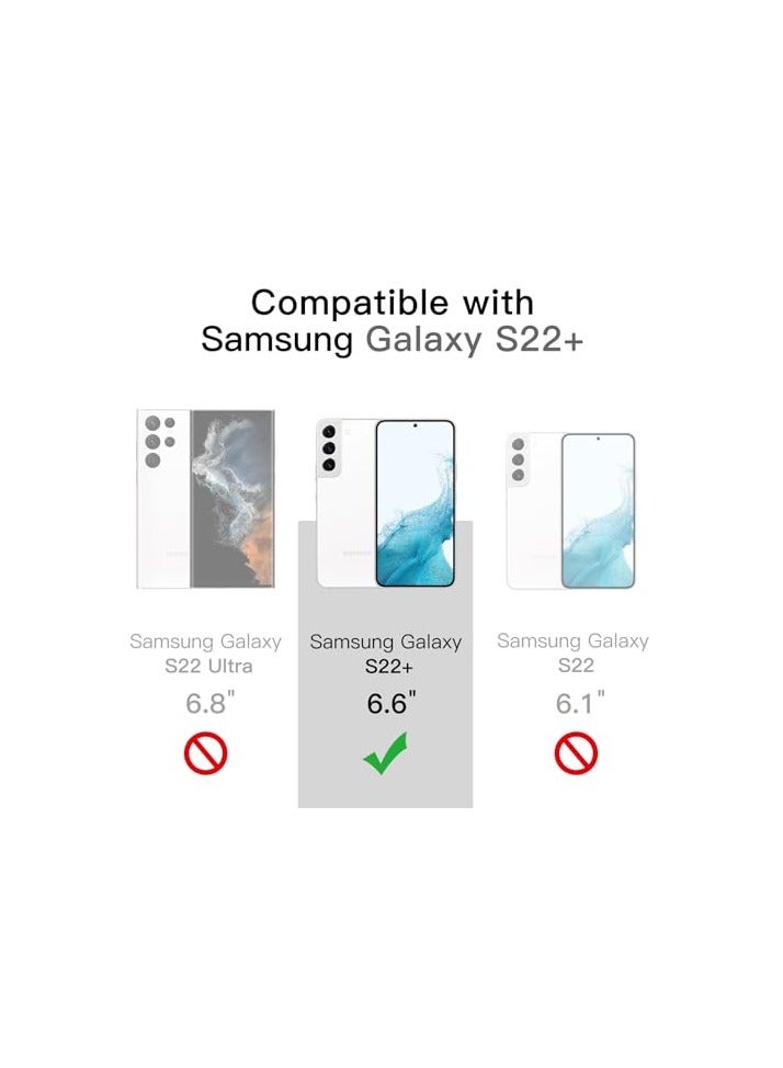 JETech Case for Samsung Galaxy S22+ / S22 Plus 5G 6.6-Inch, Non-Yellowing Shockproof Bumper Protective Phone Cover, Anti-Scratch Hard PC Back (Clear) - Image 2
