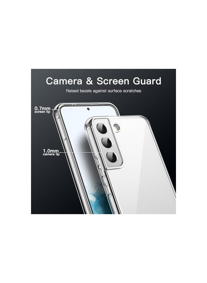 JETech Case for Samsung Galaxy S22+ / S22 Plus 5G 6.6-Inch, Non-Yellowing Shockproof Bumper Protective Phone Cover, Anti-Scratch Hard PC Back (Clear) - Image 4