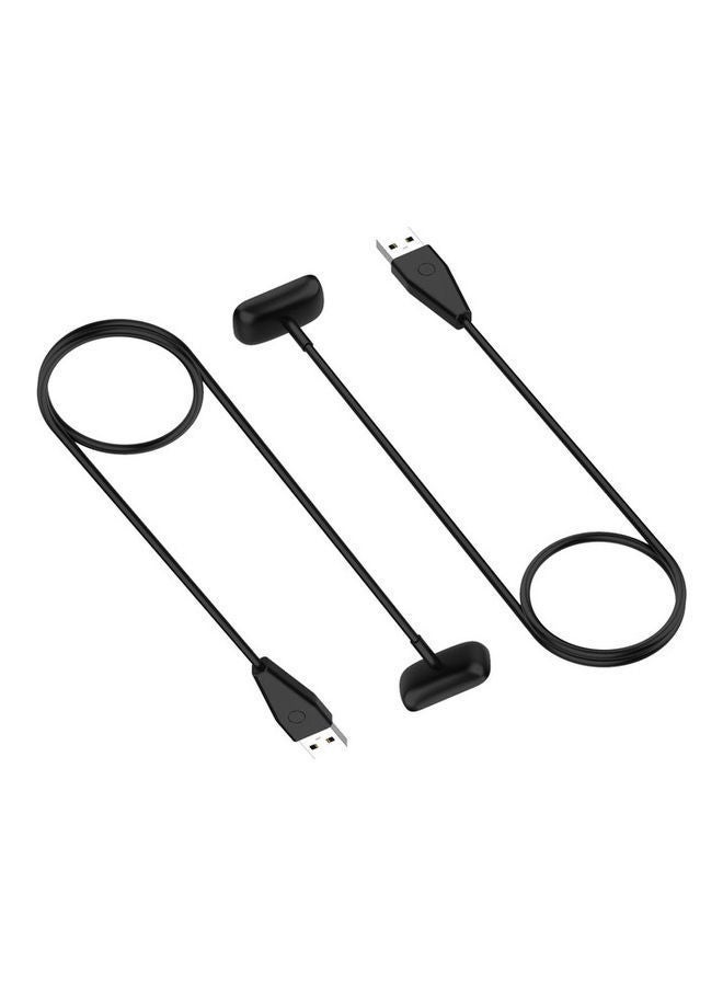 NIBEMINENT 2-Pack of Charging Cable for Fitbit Luxe and charge 5 Black - Image 1