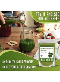 XPRS Nutra Organic Chlorella Powder - Broken Cell Wall Chlorophyll Powder - Chlorella Organic Powder for Immunity - Vegan Friendly Chlorella Powder Organic for Complete Protein  - Image 2