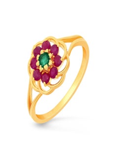 Malabar Gold and Diamonds 22 Carat 916 Purity Gemstone Ring PNAFNC072RN1Y15