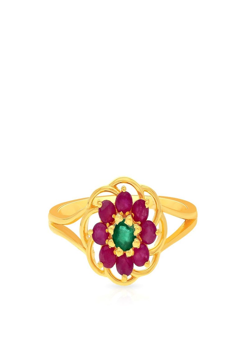 Malabar Gold and Diamonds - Malabar Gold and Diamonds 22 Carat 916 Purity Gemstone Ring PNAFNC072RN1Y15 - Image 1