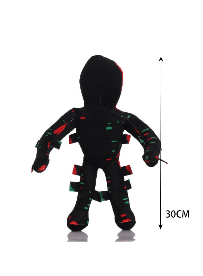 Cartoon New Anime Rainbow Partner Doll Plush Toy (Black Faceless Monster)