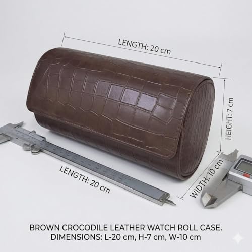 essart Luxury Watch Roll Case – Travel Watch Organizer-Watch Travel Case for 3 Watches | PU Leather Portable Gift Box for Watch Collectors - Image 3