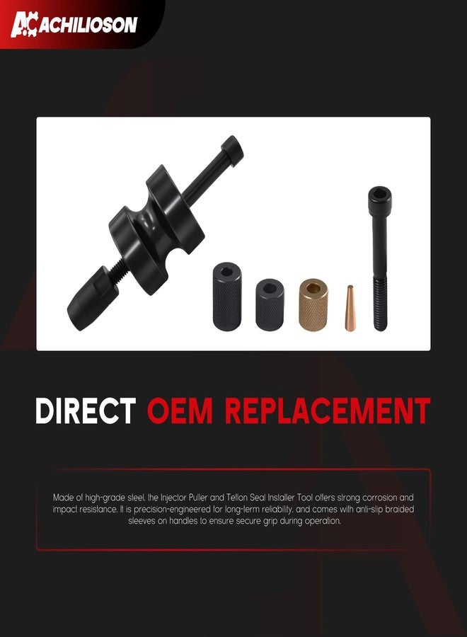Achilioson Injector Puller & Teflon Seal Installer Kit - Compatible with BMW N14 N18 N54 N63, Replaces 130192 130193 130194 130195 - Image 4