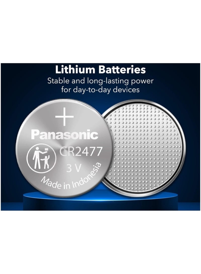 Panasonic 2-Pieces Panasonic CR2477 Lithium 3V Indonesia Batteries - Image 3