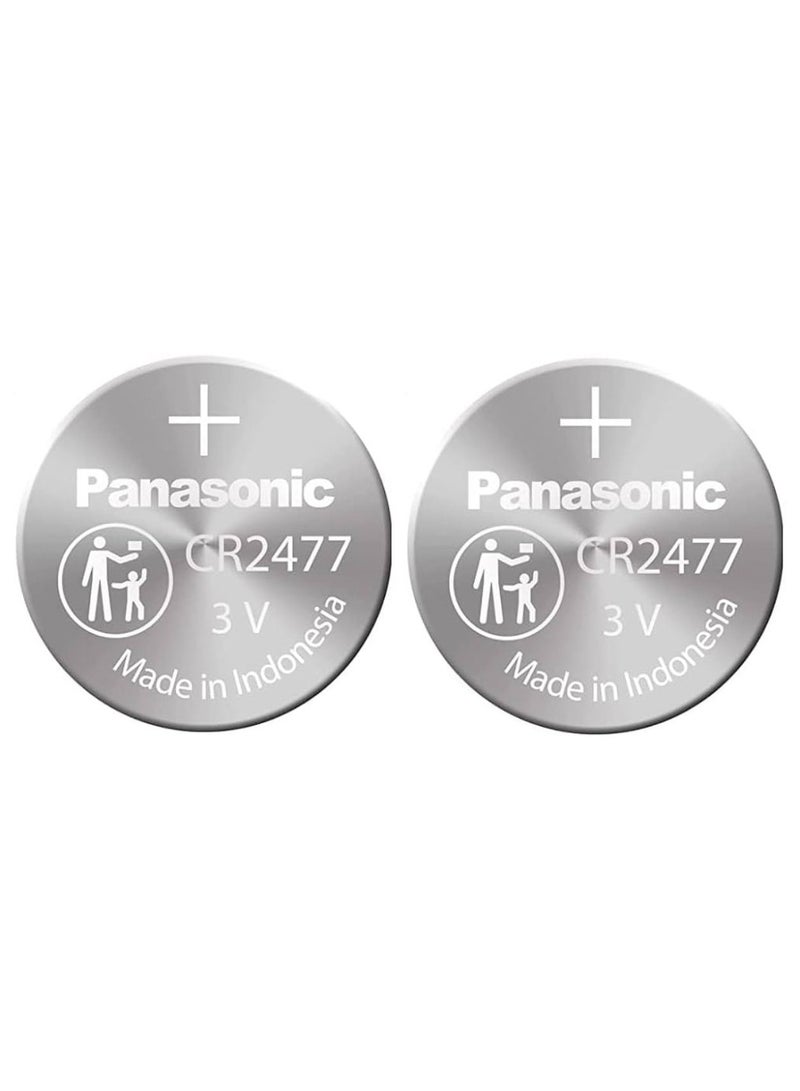 Panasonic 2-Pieces Panasonic CR2477 Lithium 3V Indonesia Batteries - Image 1