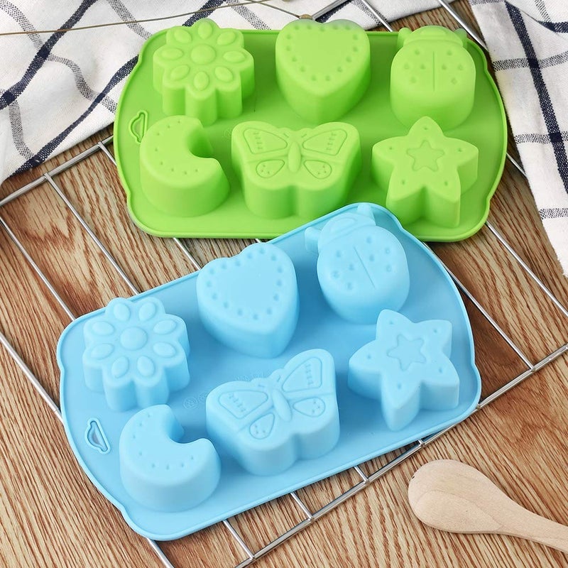 Newk Insects Silicone Candy Mold  4 Packs 6- Cavity Animal Butterfly Moon Star 3D Bakeware Mold  Nonstick Food Grade Mold For Candies  Chocolate  Ice Cube  Resin Craft - Image 5