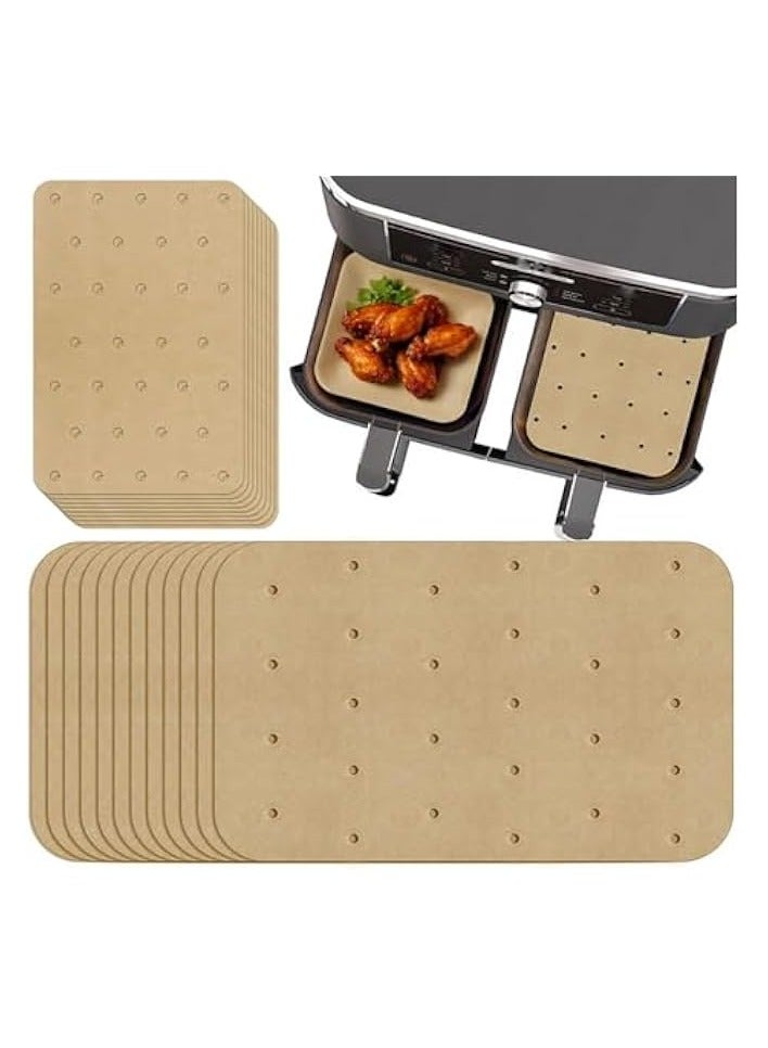 erorex Foodi Dual Air Fryer Accessory Set - 100-Piece Kit with Non-Stick Parchment Paper Liners for Ninja DZ201 Foodi 6-in-1 8-qt. - Image 1