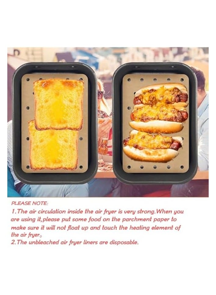 erorex Foodi Dual Air Fryer Accessory Set - 100-Piece Kit with Non-Stick Parchment Paper Liners for Ninja DZ201 Foodi 6-in-1 8-qt. - Image 4