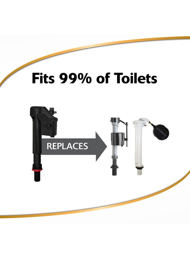 Korky Korky QuietFILL 2X Long Life Toilet Fill Valve - Universal Fits 99% of Toilets - Easy Height Adjust for Fast Install, 528X  - Image 4