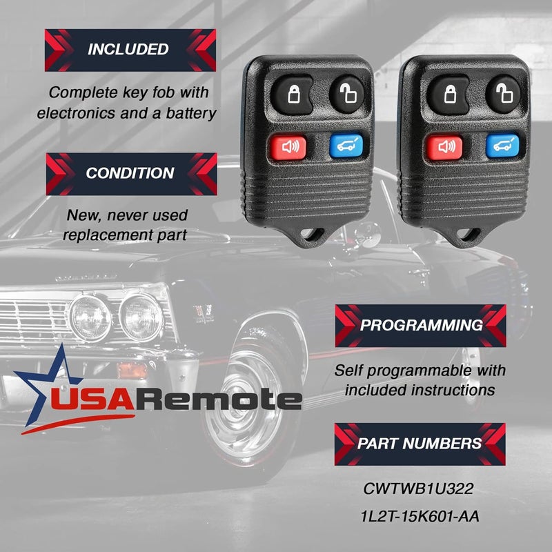 USARemote جهاز تحكم عن بُعد USARemote للدخول بدون مفتاح لموديلات فورد ولينكولن - Image 3