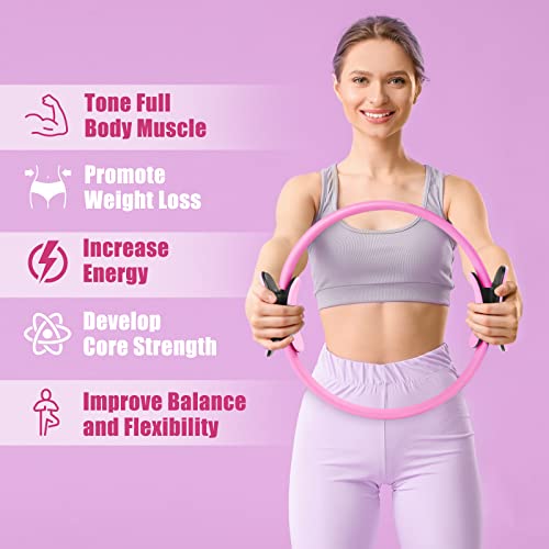 RitFit Pilates Ring Circle - 14 Inch Magic Fitness Circle for Toning Inner & Outer Thighs, Bonus Workout Guide Included - Image 4