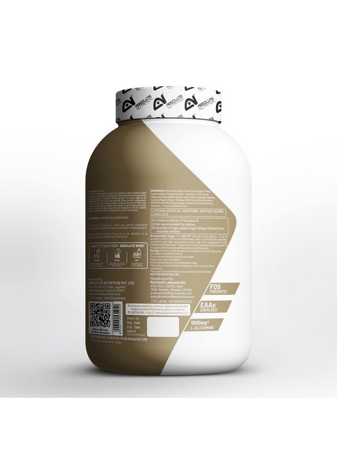 Absolute Nutrition مكمل بروتين مصل اللبن بنكهة الكريمة والبسكويت 1 كجم - Image 3