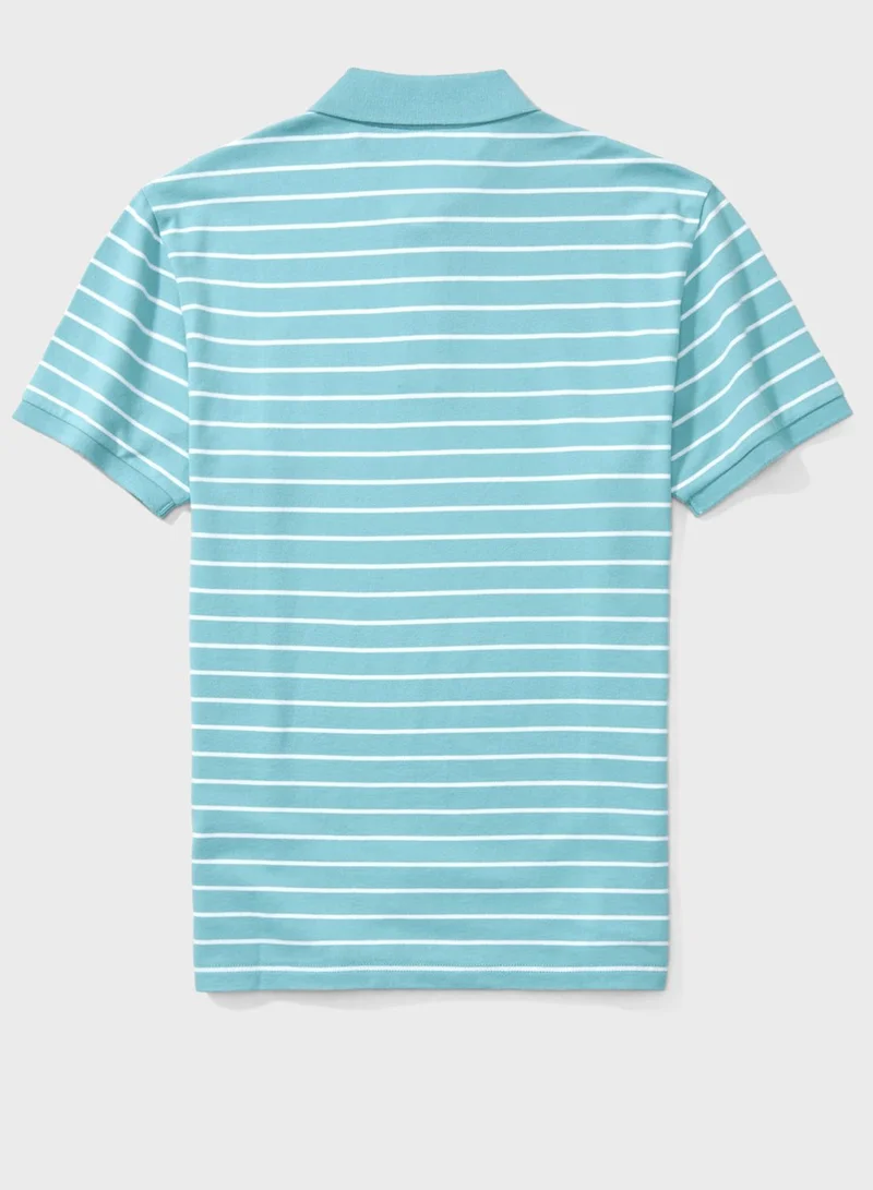 American Eagle Striped Polo